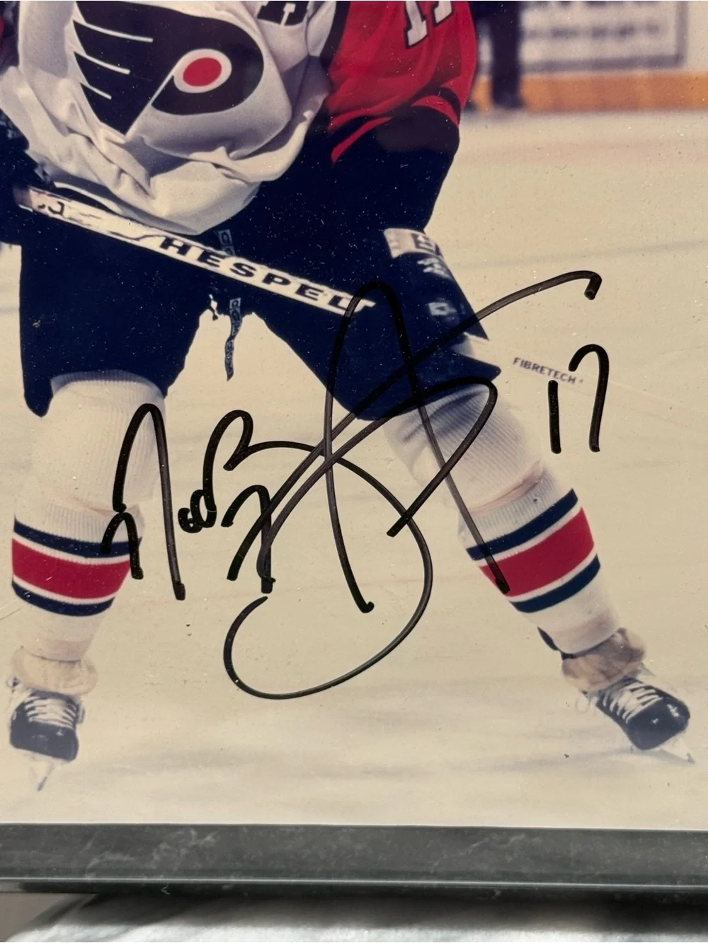 Autographed ROD BRIND'AMOUR PHILADELPHIA FLYERS 8x10 And Card Plaque